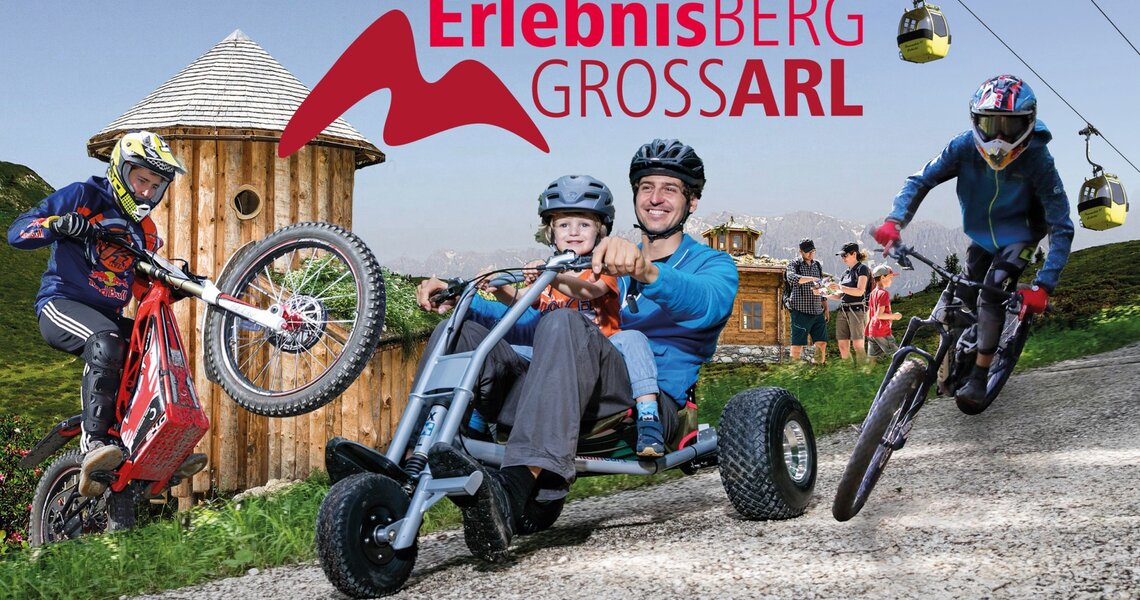rlebnisberg Großarltal mit verschiedenen Outdoor-Aktivitäten wie Downhill-Biking und Kartfahren. | © Tourismusverband Großarl