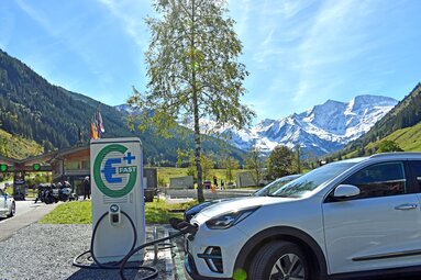 E-charging station Grossglockner High Alpine Road | © Holiday Region Hohe Tauern National Park